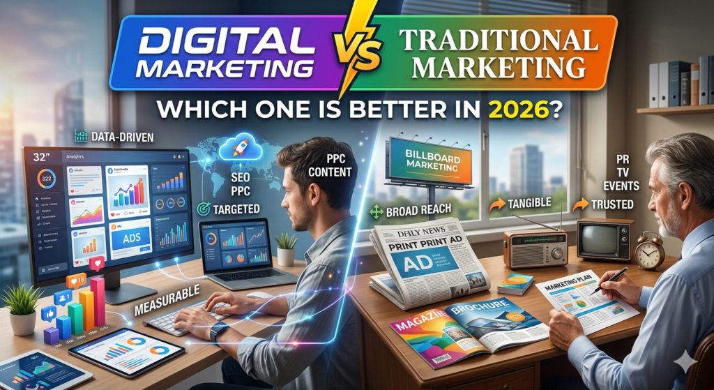 Digital Marketing Vs Traditional Marketing